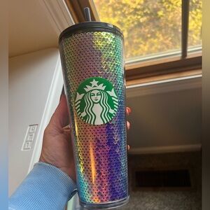 Starbucks Iridescent Sequined Tumbler
